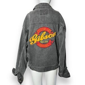 Authentic Eagle Dry Goods Vintage Denim Jacket Black Size Large